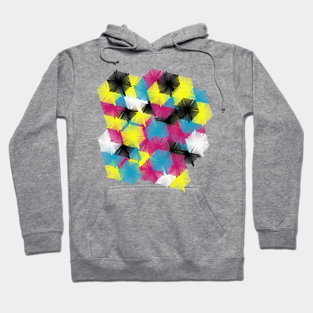 Cmyk Hoodie by YellowMadCat